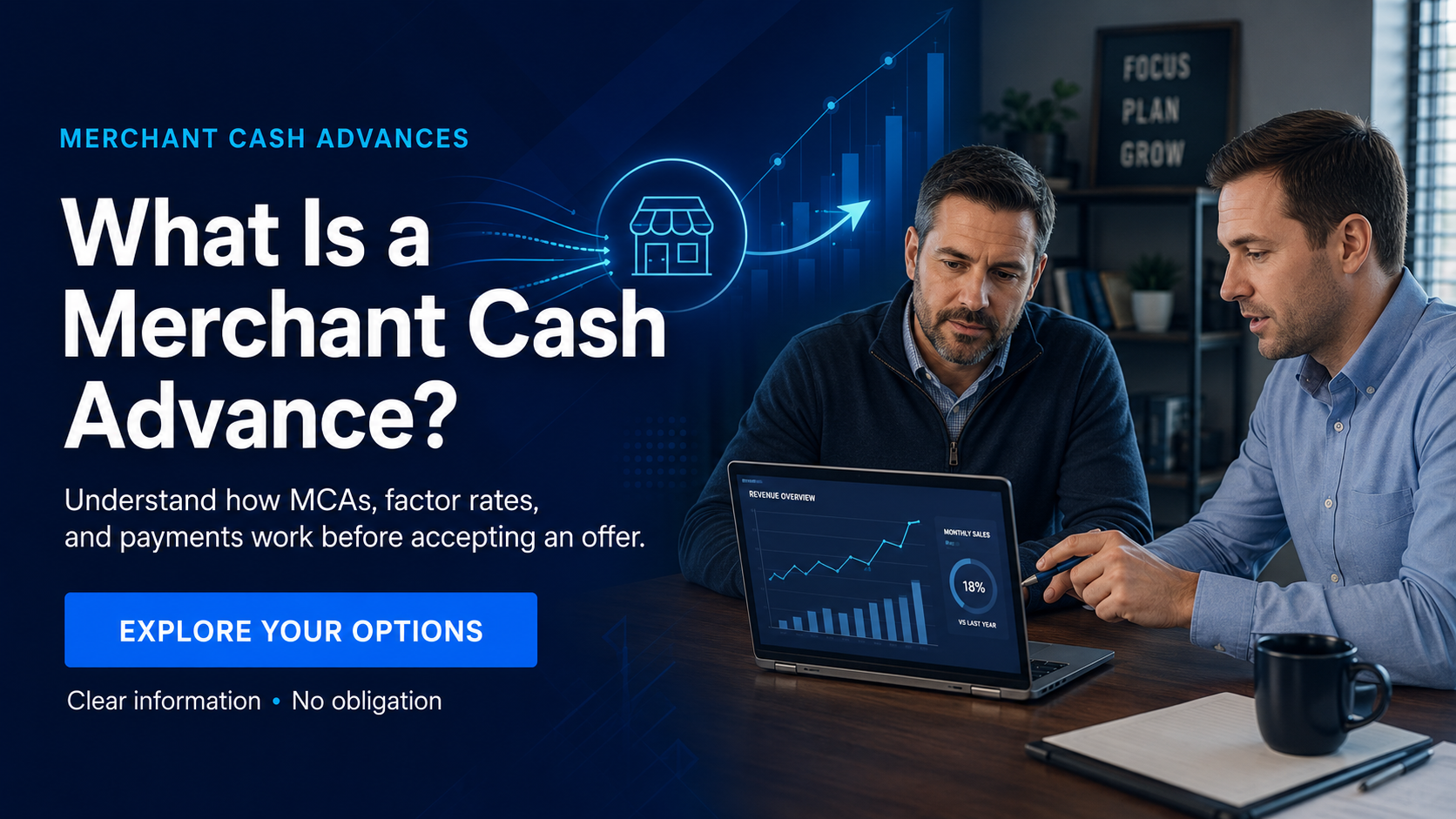 Merchant cash advance process explained to a business owner